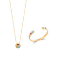 Coque de Nacre Collier plaqué or 973401