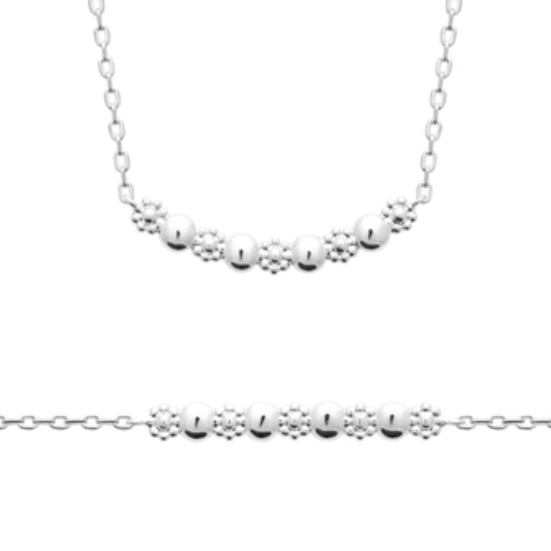 Coque de Nacre Chaîne argent 722179