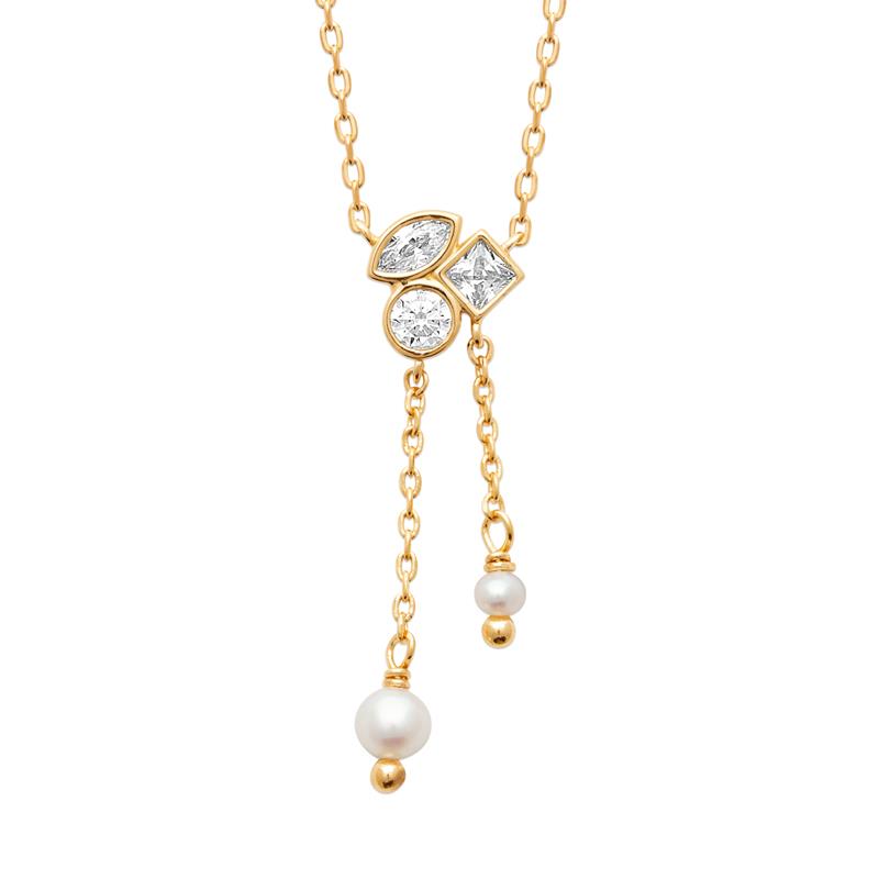 Coque de Nacre Collier plaqué or 974341