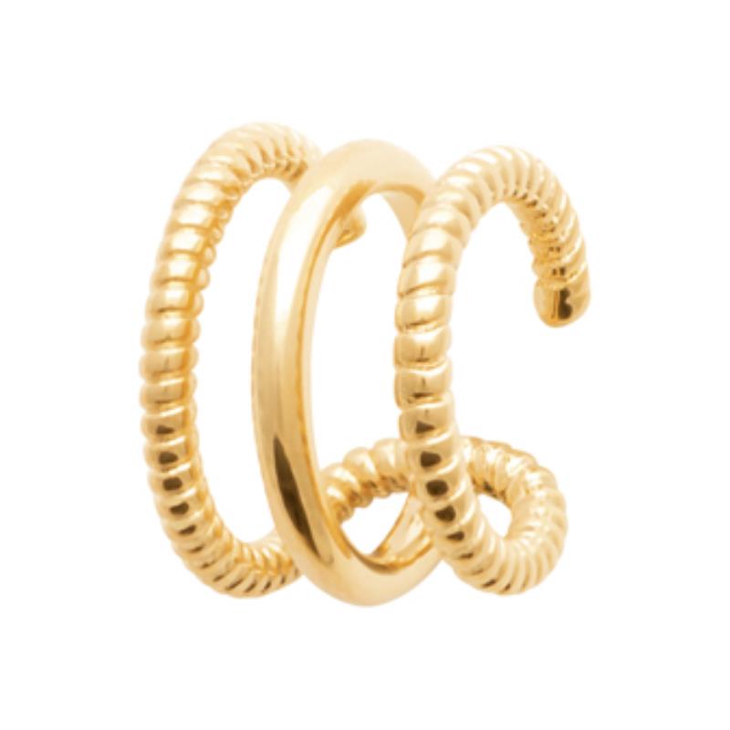Coque de Nacre Boucle d'oreille à l'unité plaqué or 23035400