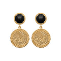 Coque de Nacre Boucles d'oreilles pendantes plaqué or 2581707