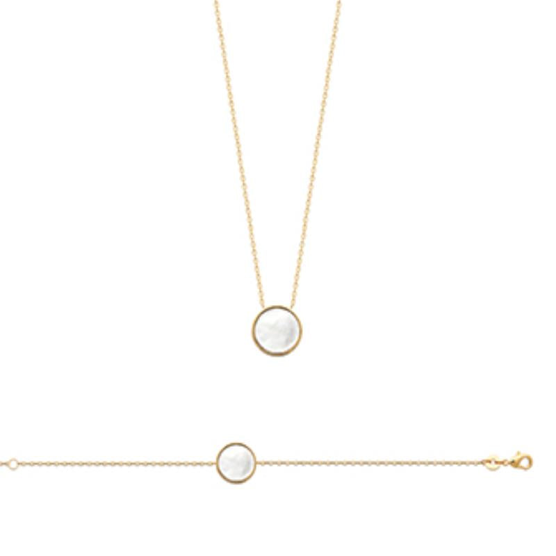 Coque de Nacre Bracelet plaqué or 973354
