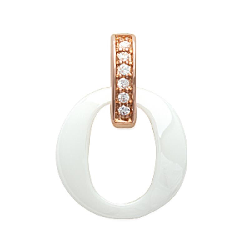 Coque de Nacre Pendentif plaqué or rose 2742810