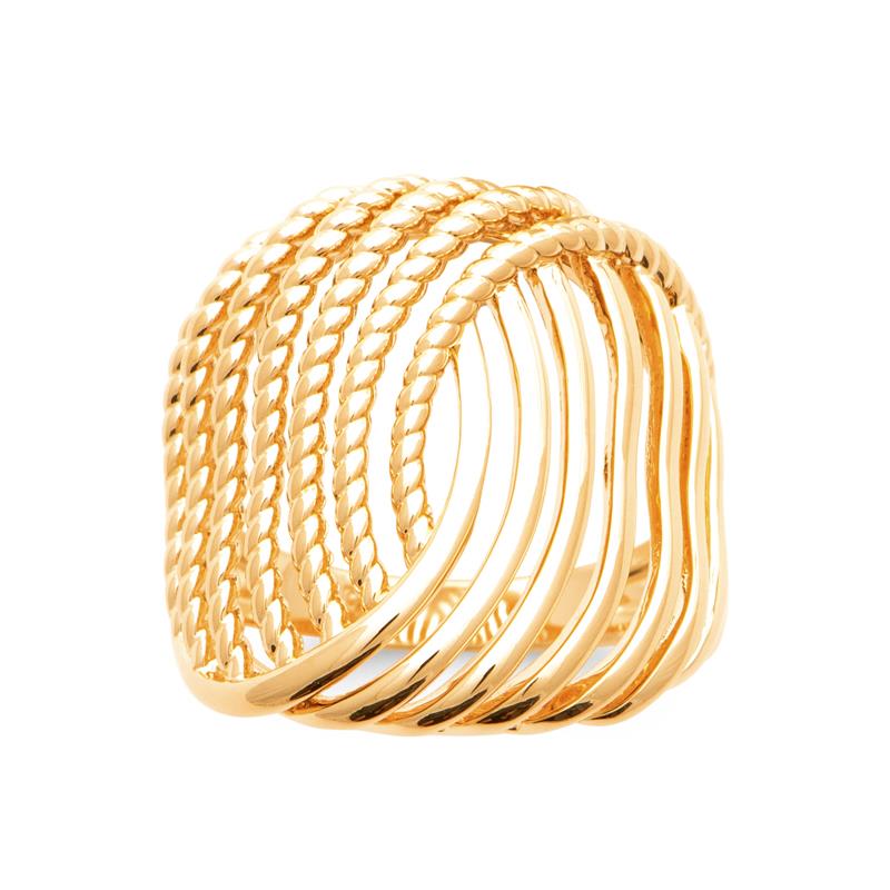 Coque de Nacre Bague plaqué or 20019600