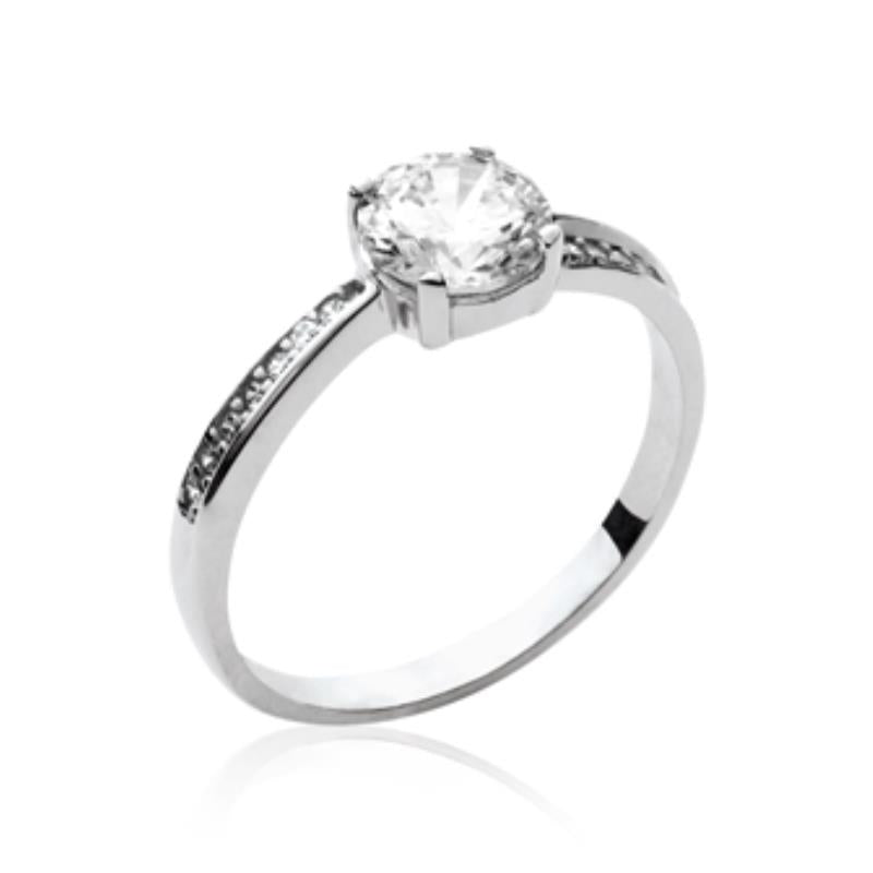 Coque de Nacre Bague solitaire argent 1249210