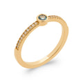 Coque de Nacre Bague solitaire plaqué or 2908960