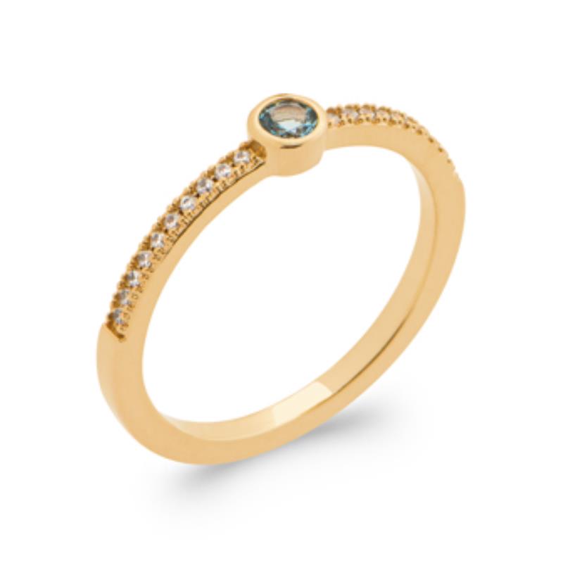 Coque de Nacre Bague solitaire plaqué or 2908960