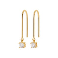 Coque de Nacre Boucles d'oreilles pendantes plaqué or 23034110
