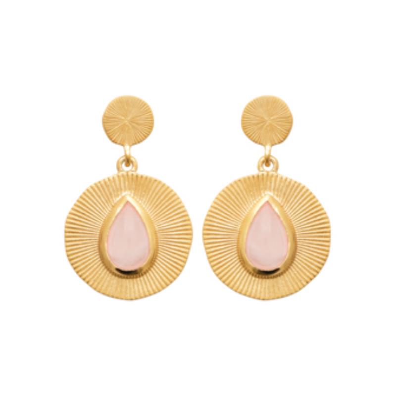 Coque de Nacre Boucles d'oreilles pendantes plaqué or 2562880