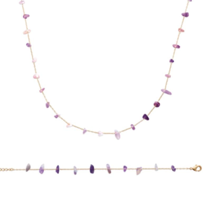 Coque de Nacre Collier plaqué or 973656