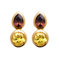 Coque de Nacre Puces d'oreilles plaqué or 23000990