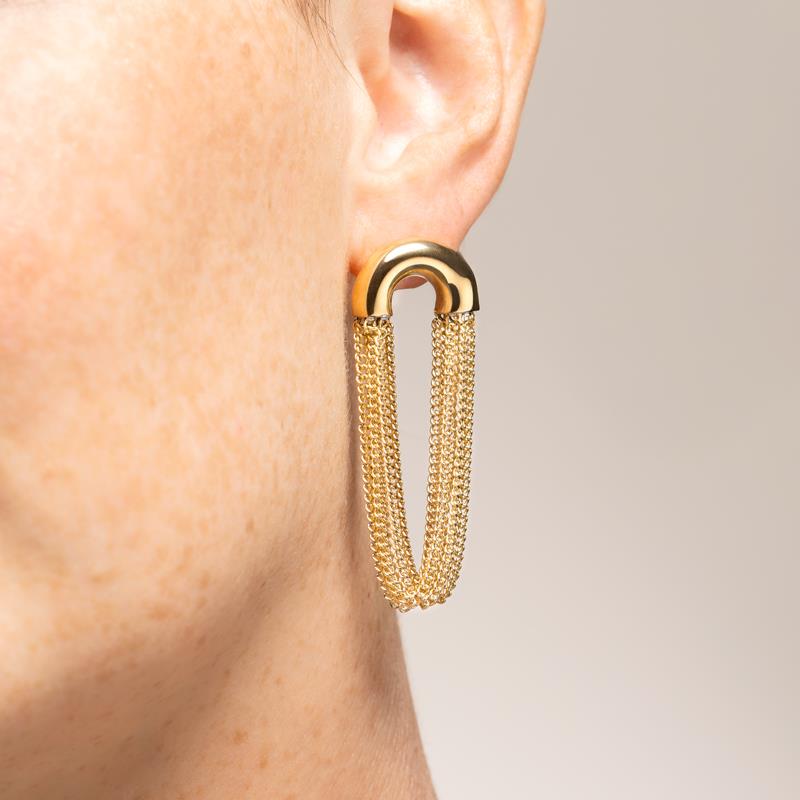 Izee Boucles d'oreilles acier doré 3115809