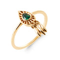 Coque de Nacre Bague plaqué or 2964050