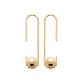 Coque de Nacre Boucles d'oreilles pendantes plaqué or 23032800
