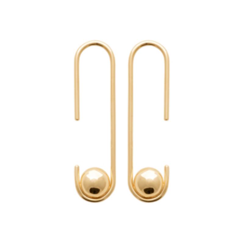 Coque de Nacre Boucles d'oreilles pendantes plaqué or 23032800