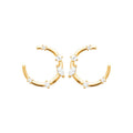 Coque de Nacre Boucles d'oreilles plaqué or 23077210