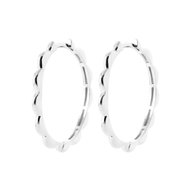 Coque de Nacre Créoles argent 7683700