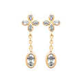 Coque de Nacre Boucles d'oreilles pendantes plaqué or 23088610