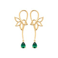 Coque de Nacre Boucles d'oreilles pendantes plaqué or 23050355