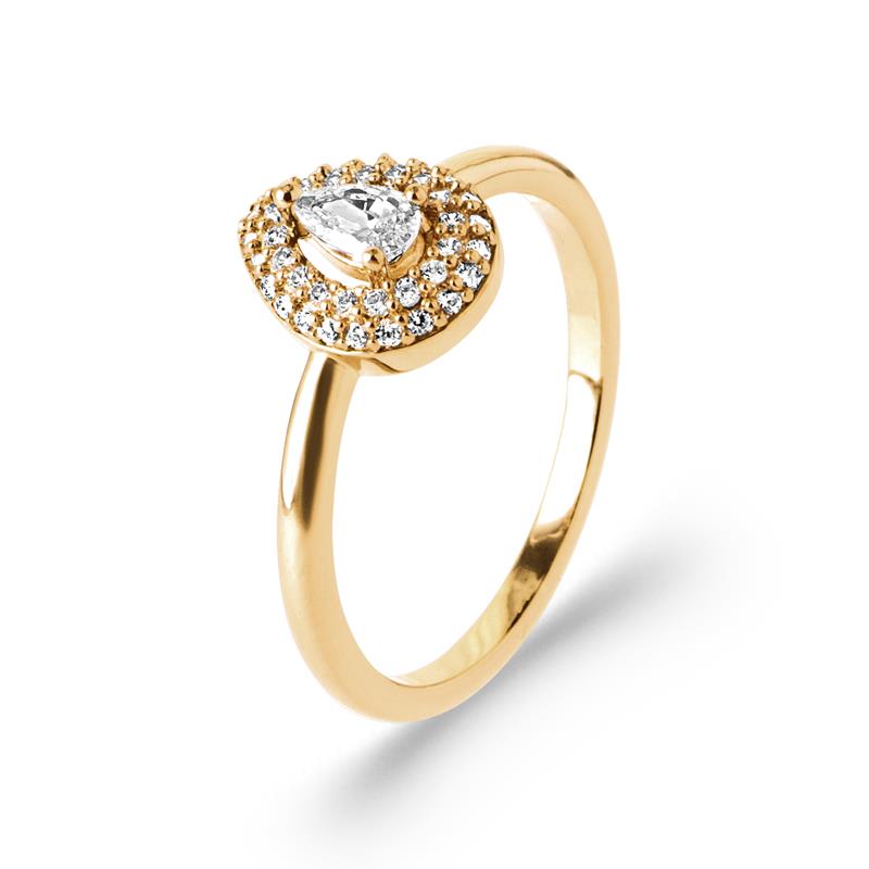 Coque de Nacre Bague plaqué or 20023410
