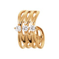Coque de Nacre Bague d'oreille plaqué or 2592410