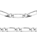Coque de Nacre Chaîne maille figaro argent 731180