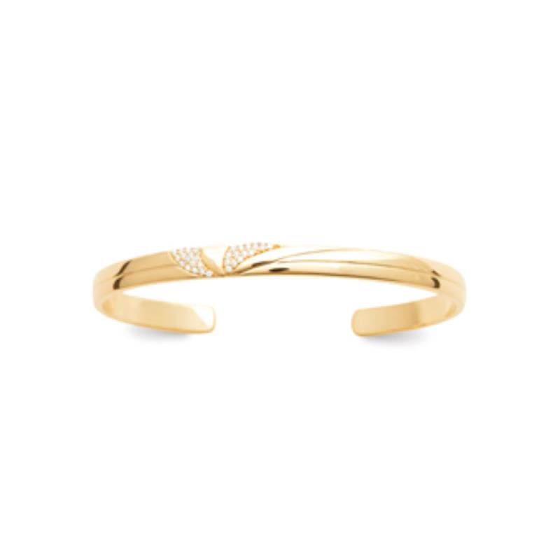 Coque de Nacre Bracelet jonc plaqué or 974221