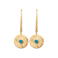 Coque de Nacre Boucles d'oreilles pendantes plaqué or 2560630