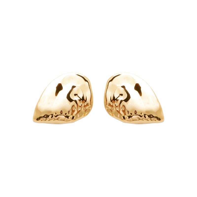 Coque de Nacre Puces d'oreilles plaqué or 23054600