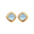 Coque de Nacre Puces d'oreilles plaqué or 23010960