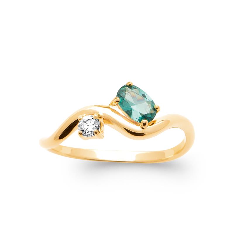 Coque de Nacre Bague plaqué or 20020150