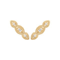 Coque de Nacre Boucles d'oreilles plaqué or 23083910
