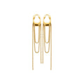 Coque de Nacre Boucles d'oreilles pendantes acier doré 3122809