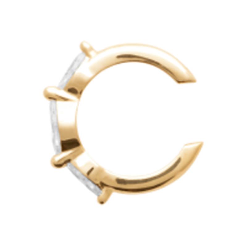 Coque de Nacre Boucle d'oreille à l'unité plaqué or 23042910