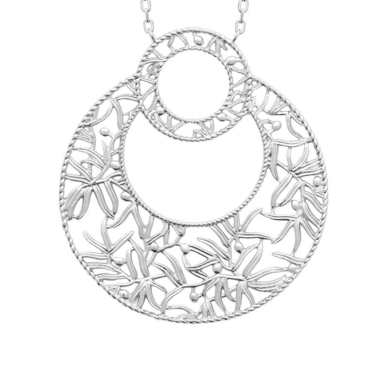 Coque de Nacre Collier argent 721892