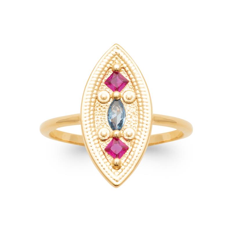 Coque de Nacre Bague plaqué or 20003905
