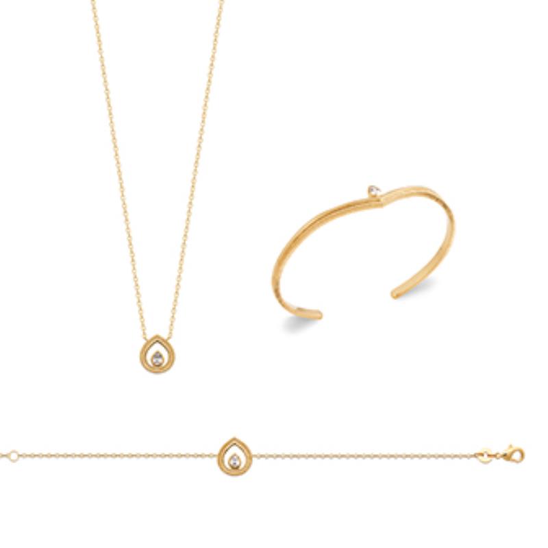 Coque de Nacre Bracelet plaqué or 973400