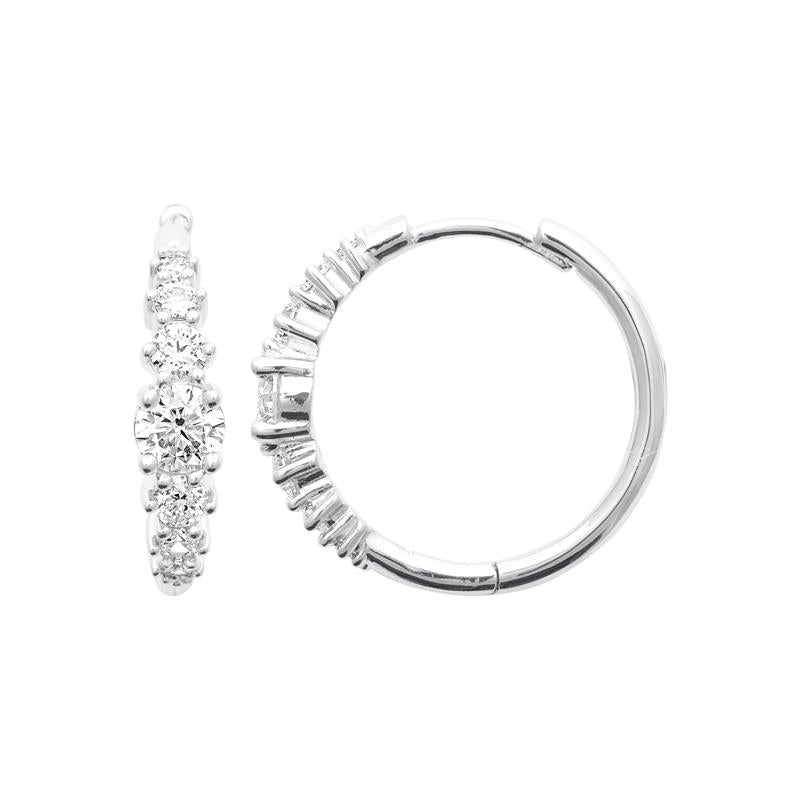 Coque de Nacre Créoles argent 1684410