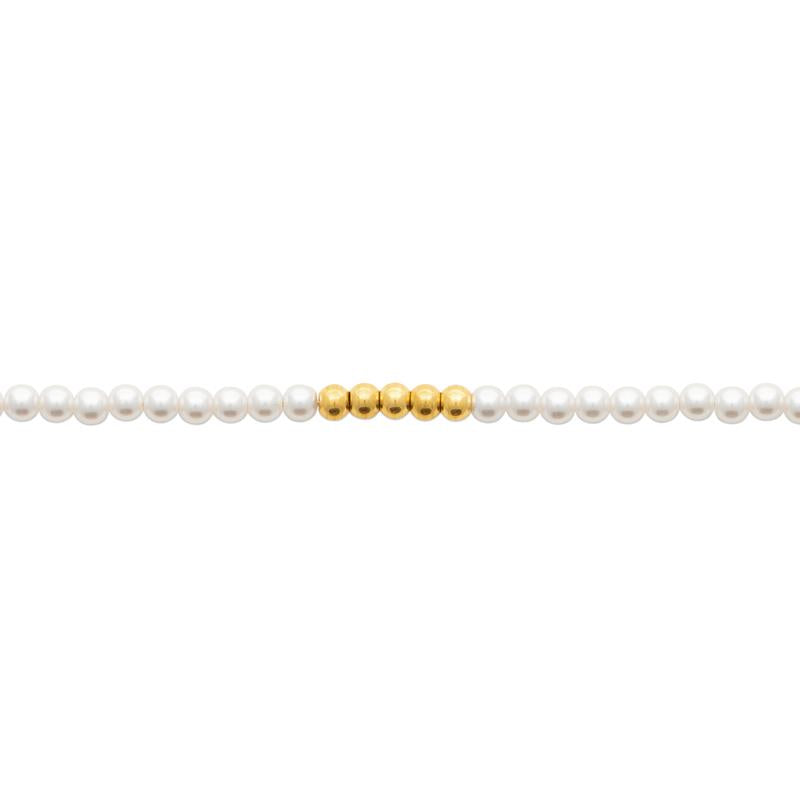 Coque de Nacre Bracelet acier doré 312364