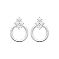 Coque de Nacre Puces d'oreilles argent 13061710
