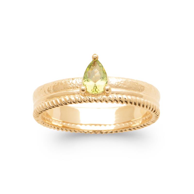 Coque de Nacre Bague plaqué or 20012350