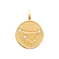 Coque de Nacre Pendentif zodiaque plaqué or 276871012
