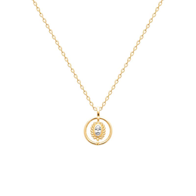 Coque de Nacre Pendentif plaqué or 2791010
