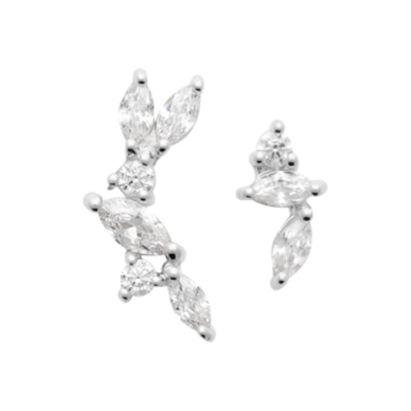 Coque de Nacre Puces d'oreilles argent 13024510