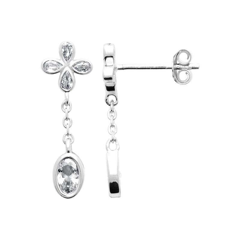 Coque de Nacre Boucles d'oreilles pendantes argent 13088610