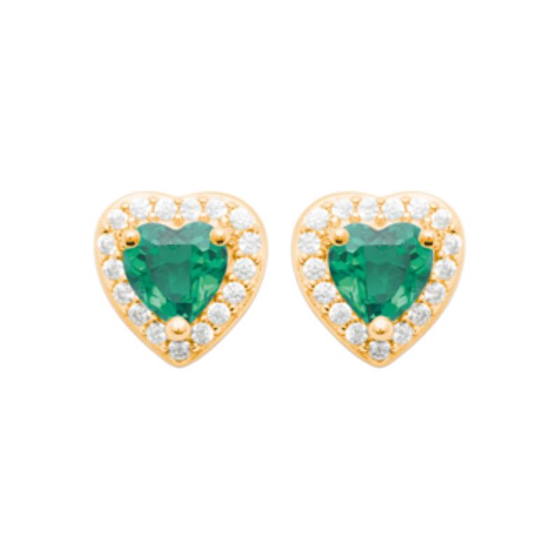 Coque de Nacre Puces d'oreilles plaqué or 23046450