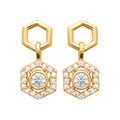 Coque de Nacre Puces d'oreilles plaqué or 23069110