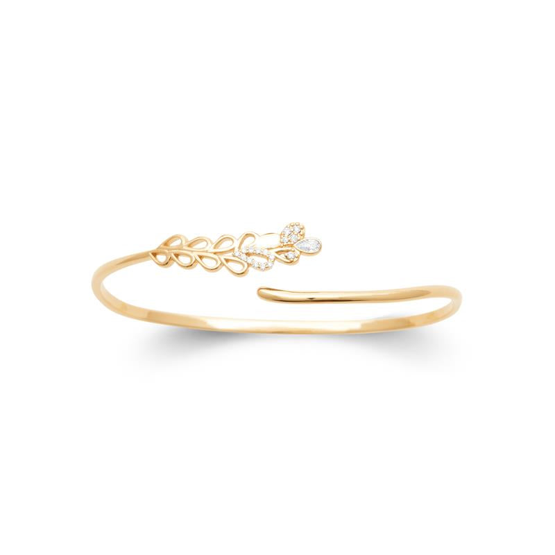 Coque de Nacre Bracelet jonc plaqué or 974310