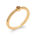 Coque de Nacre Bague solitaire plaqué or 2908990