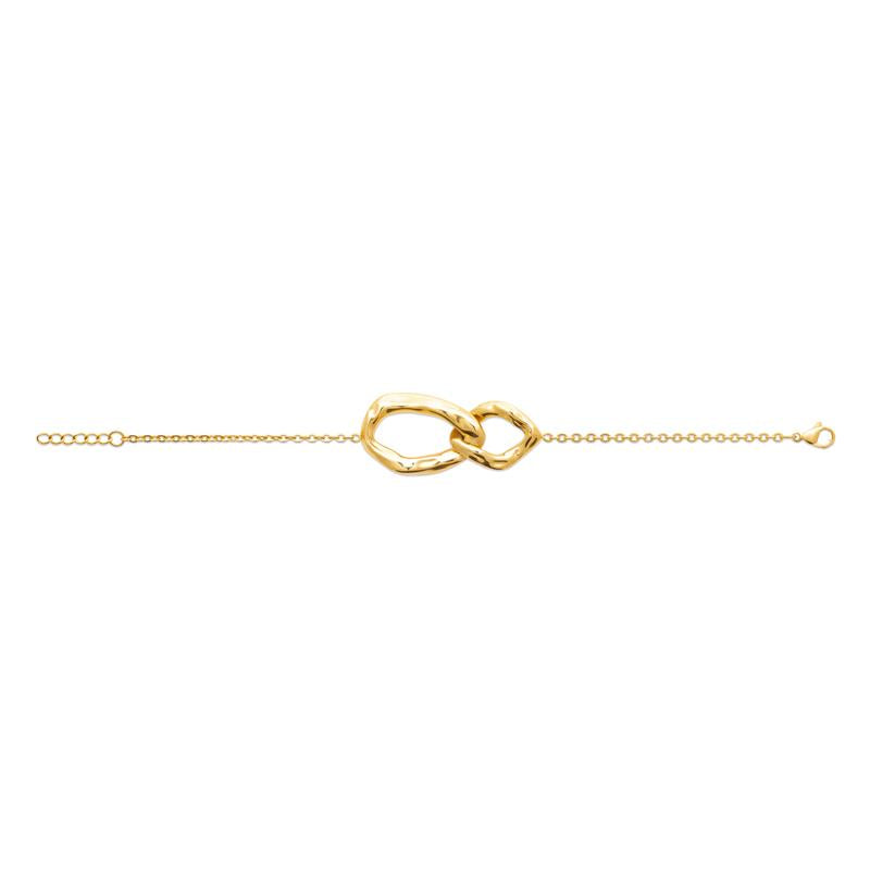 Coque de Nacre Bracelet acier doré 312389